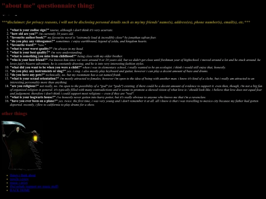 aboutme screenshot