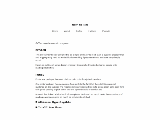 site screenshot