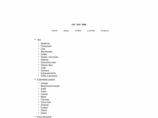 test screenshot