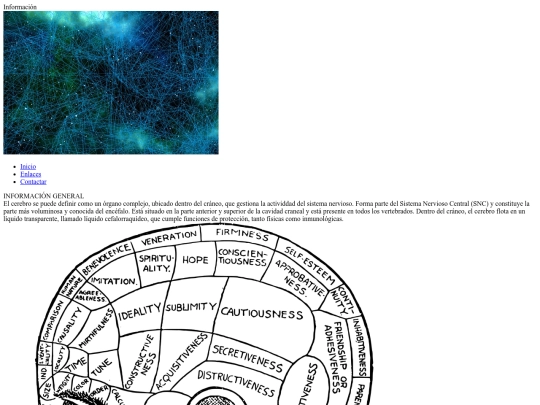 información screenshot