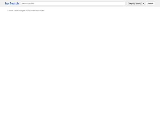 Ivysearch screenshot