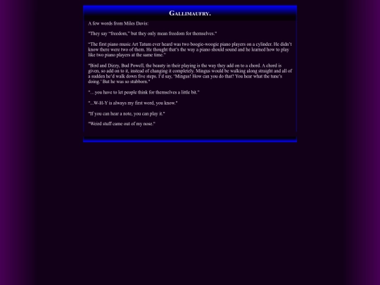 htmlfiles/gallimaufry screenshot