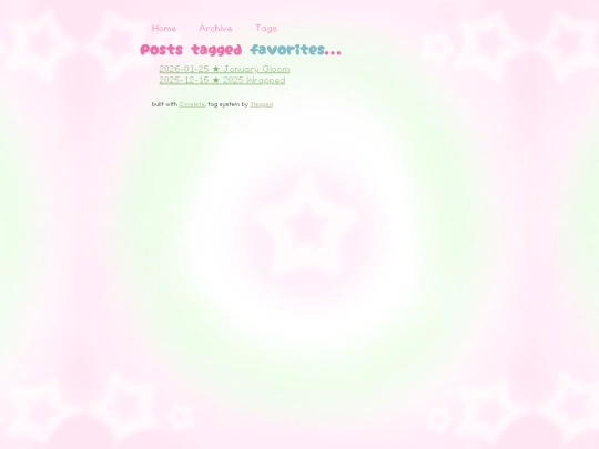 subpages/blog/zonelets/tags/favorites screenshot
