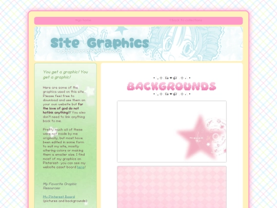 subpages/collections/sitegraphics screenshot