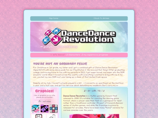 subpages/shrines/ddr/letsdance screenshot