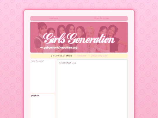 subpages/shrines/snsd/albums screenshot