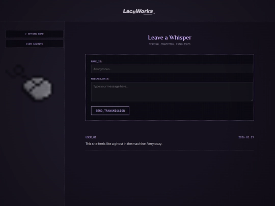 guestbook screenshot