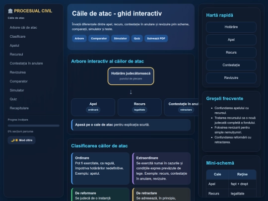 G/Procesual_Civil_Caile_de_Atac_Interactiva screenshot