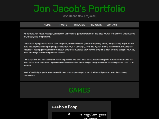 portfolio screenshot