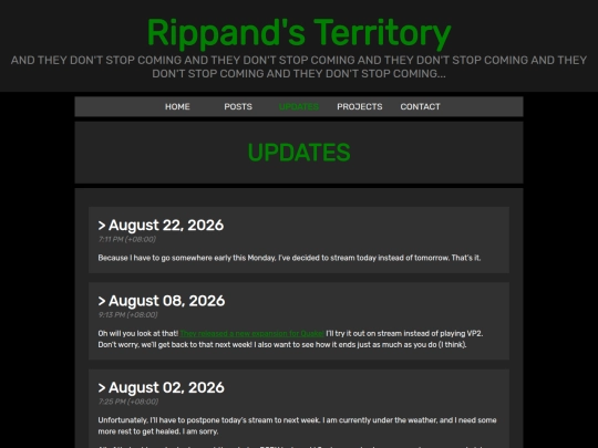 updates screenshot