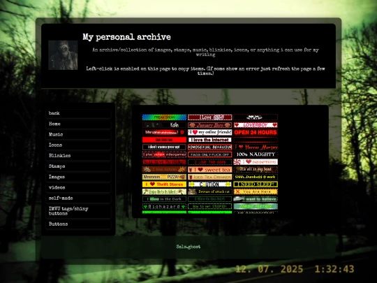 archive-blinkes screenshot