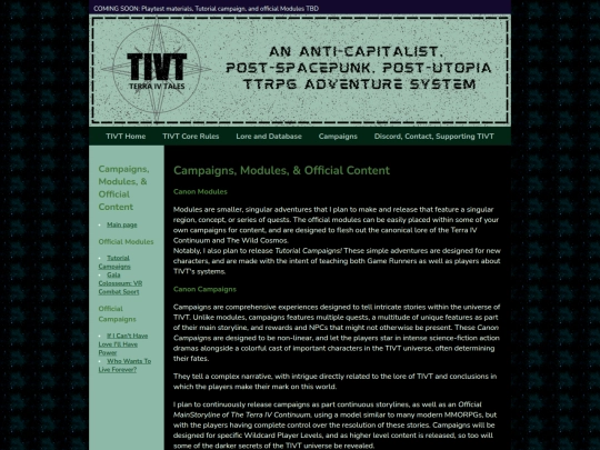 Content/Campaigns screenshot