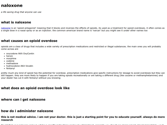 guide to tranarchy/naloxone screenshot