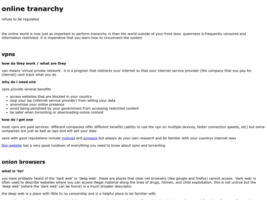 guide to tranarchy/onlinetranarchy screenshot