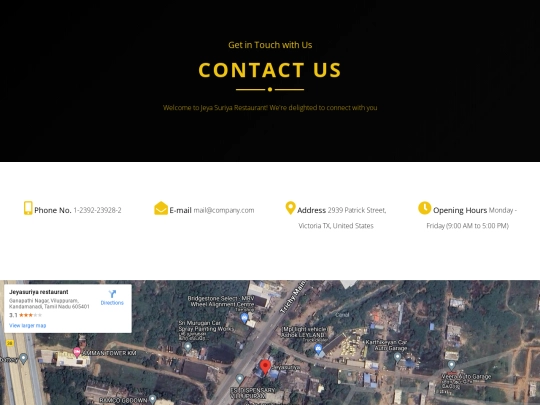 DINE FINE/project/contact us screenshot