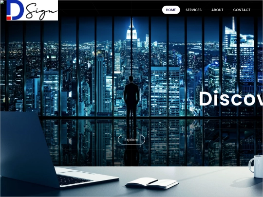 parallax website screenshot