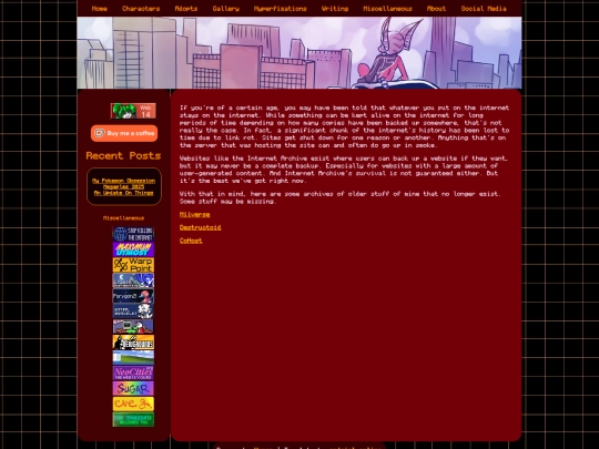 miscellaneous/archives screenshot