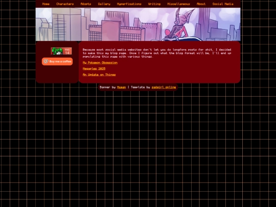 writing/blogs screenshot