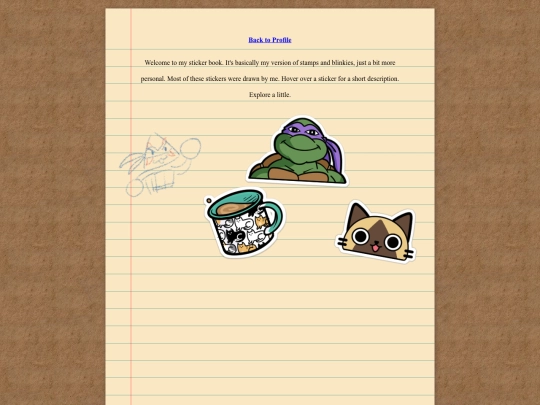 profile/stickerbook screenshot