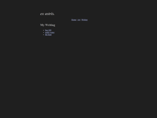 writing screenshot