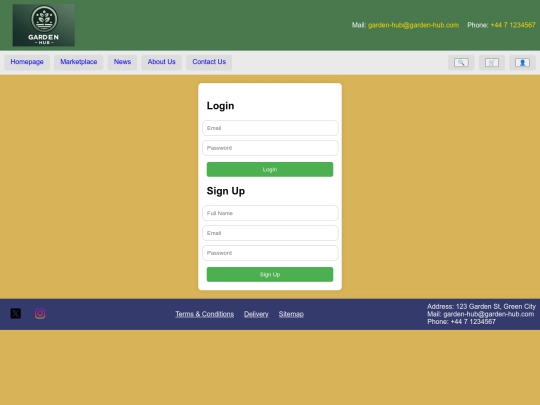 login screenshot
