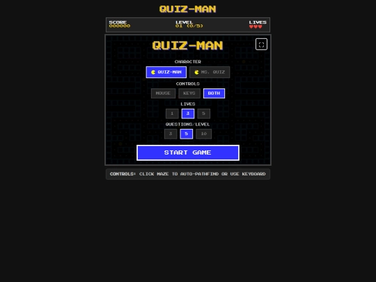 games/quiz-man screenshot