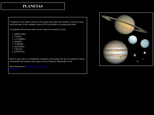 Planetas screenshot
