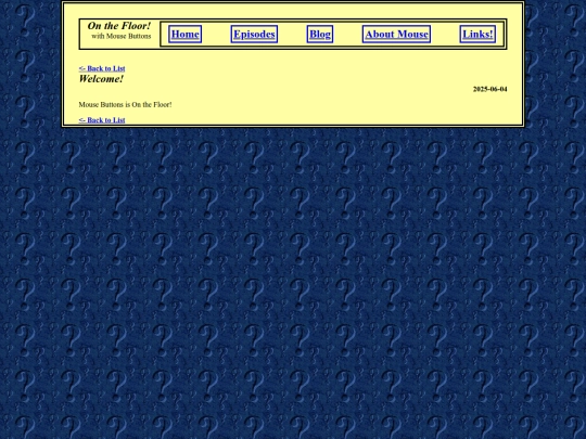 blog/welcome screenshot