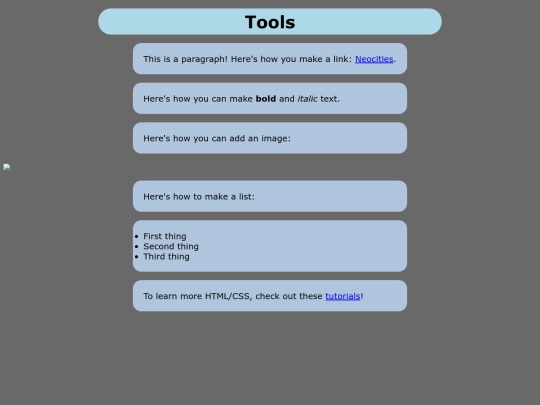 tools screenshot