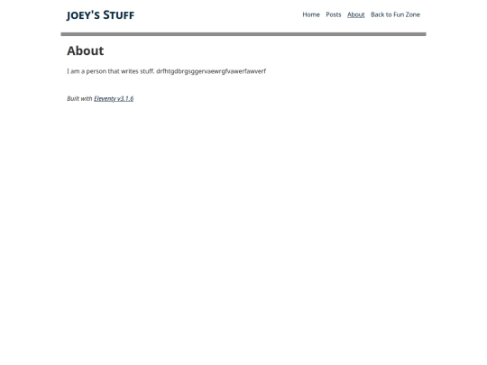 blog/about screenshot