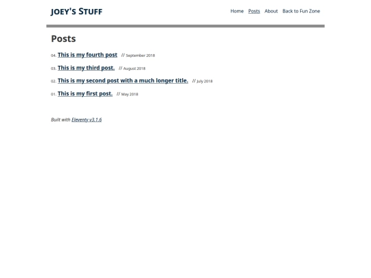 blog/posts screenshot