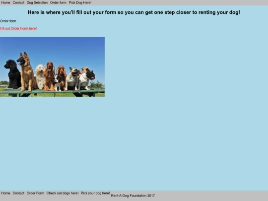 orderform screenshot
