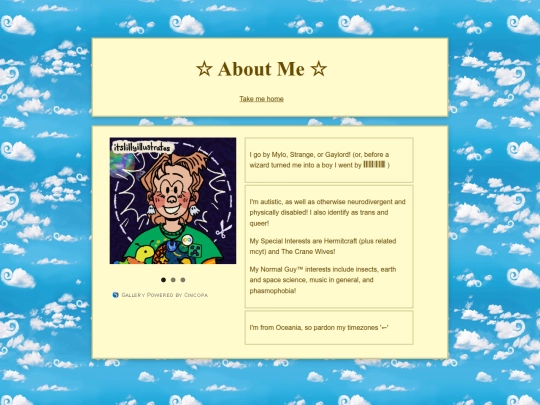 aboutme screenshot
