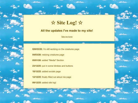 log screenshot