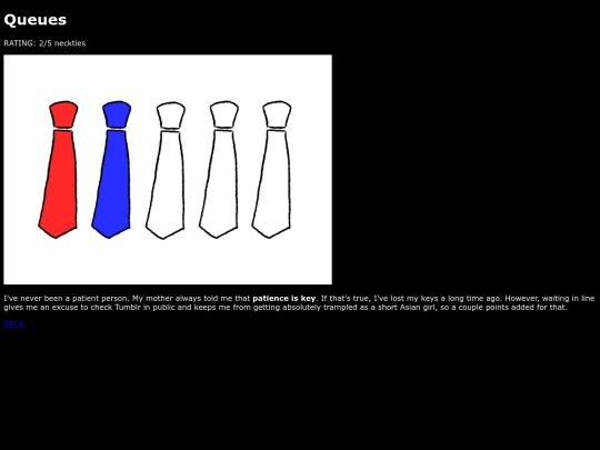 queues screenshot