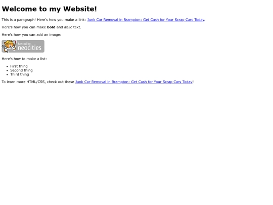 JunkCarRemovalinBramptonGetCashforYourScrapCarsToday screenshot