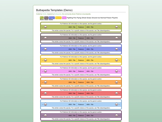 template/bulbademo screenshot