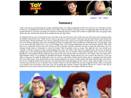 Summary screenshot