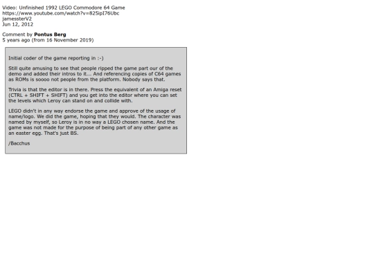 Bacchus-comment screenshot