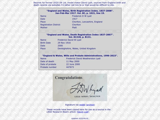 WikiArchives/DavidLyall-records screenshot