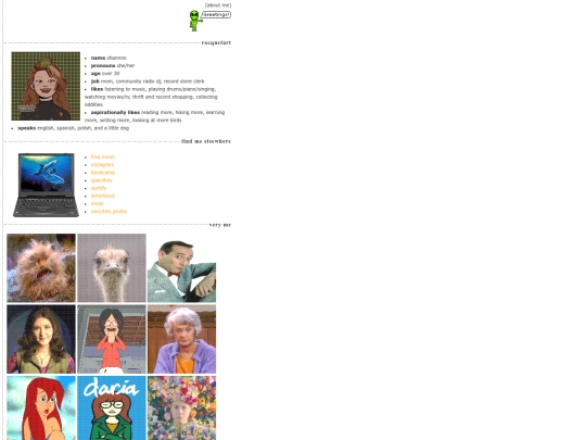 aboutme screenshot