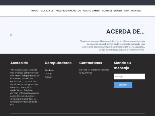 Computadoras/about screenshot