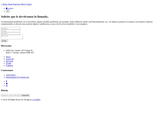 Microfonos/contact screenshot