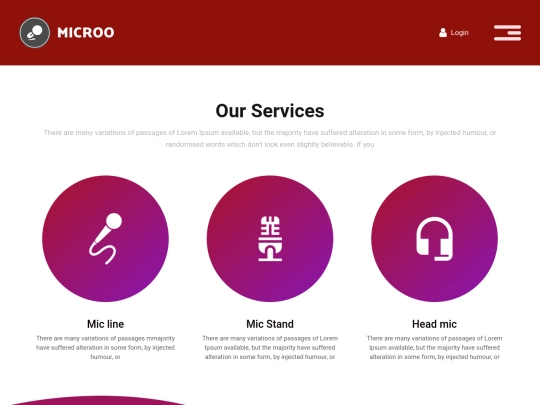Microfonos/searvices screenshot