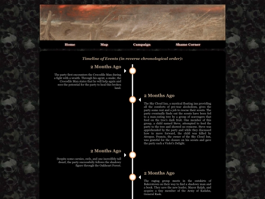 dnd/campaign/timeline screenshot