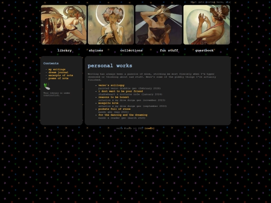 library/mywriting screenshot