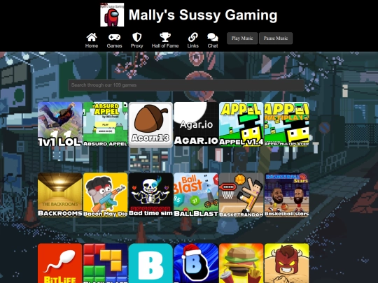 Games screenshot