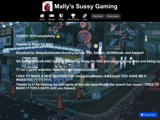 Halloffame screenshot