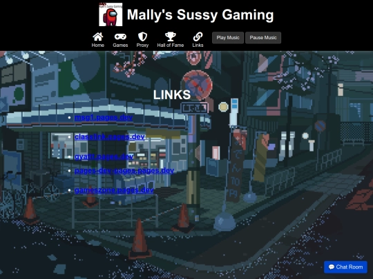 Links screenshot