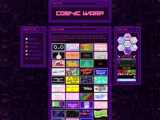 oldlayout/stamps screenshot